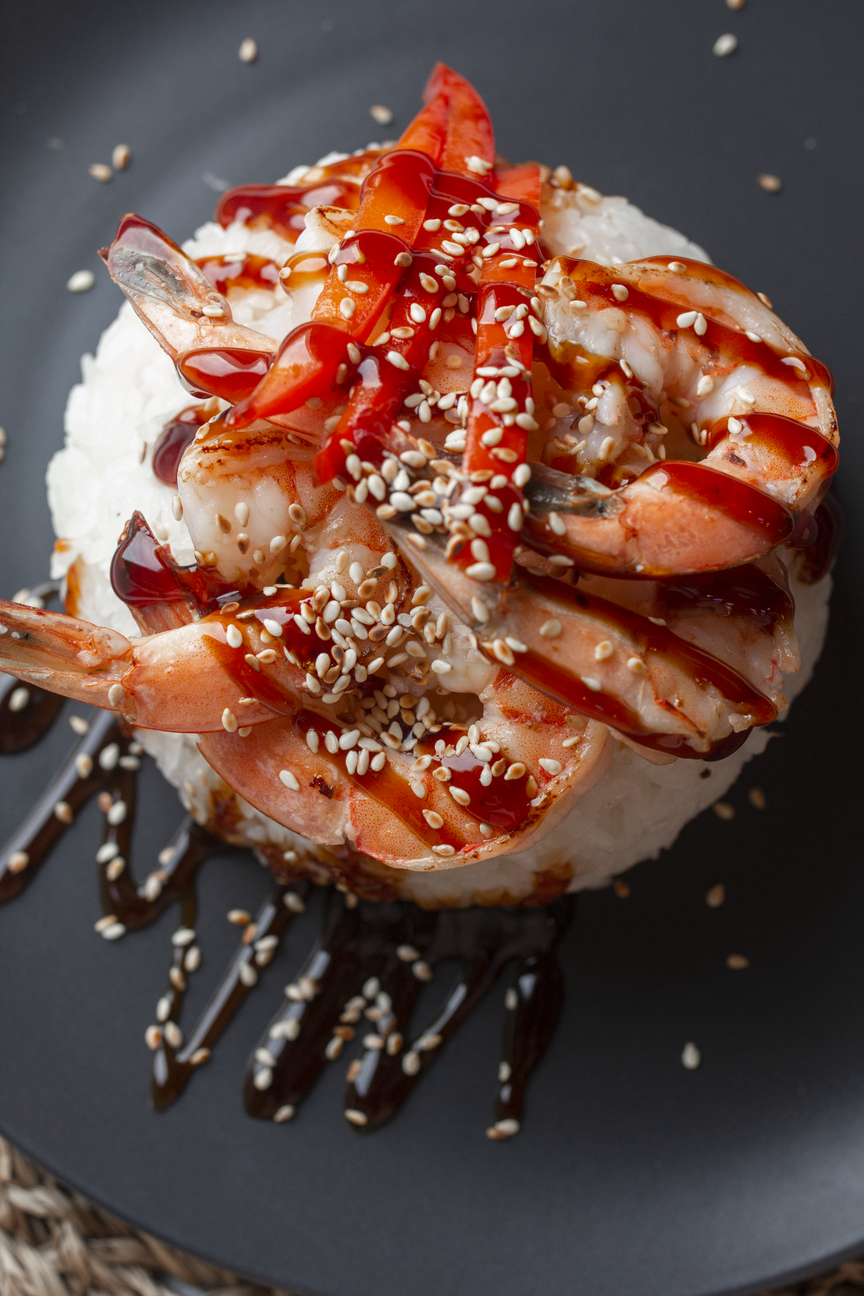 картинка Креветки на рисе суши-маркета "Каэру"